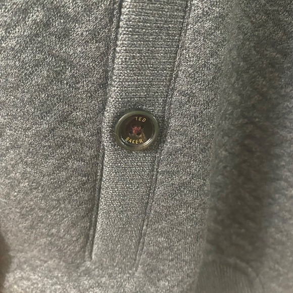 Ted Baker men’s Bomber Jacket full zip grey size 4 - Picture 9 of 10